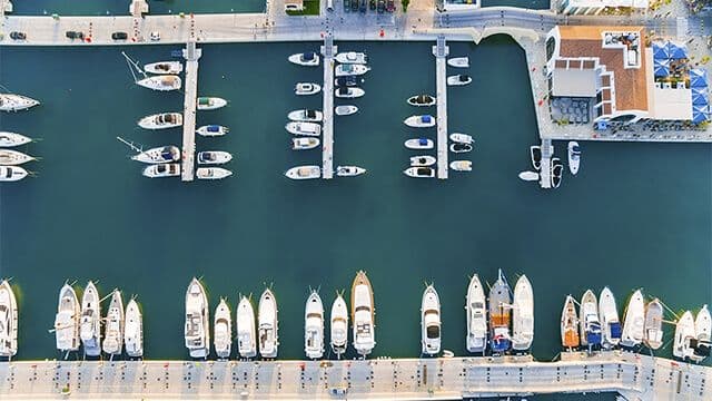 Photo of the new marina in Limassol